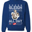 AOC The Squad Congresswomen Sleigh All Day Xmas Ugly Christmas Sweater Unisex Crewneck Graphic Sweatshirt