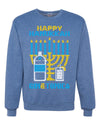 Happy Hanukkah Gin & Tonica Hanukkah Unisex Crewneck Graphic Sweatshirt