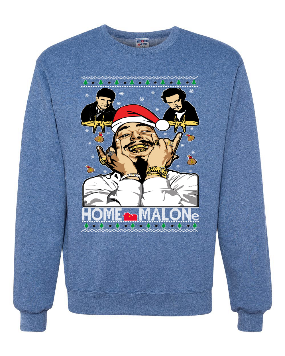Home Malon White  Christmas Unisex Crewneck Graphic Sweatshirt