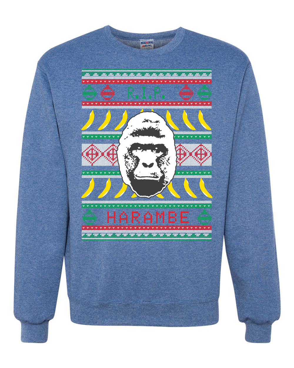 Harambe R.I.P | RIP Christmas Unisex Crewneck Graphic Sweatshirt