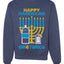 Happy Hanukkah Gin & Tonica Hanukkah Unisex Crewneck Graphic Sweatshirt