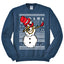 Dabbing Snowman  Christmas Unisex Crewneck Graphic Sweatshirt