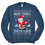 Here Comes Santa Floss Funny Dance Moves Christmas Unisex Crewneck Graphic Sweatshirt