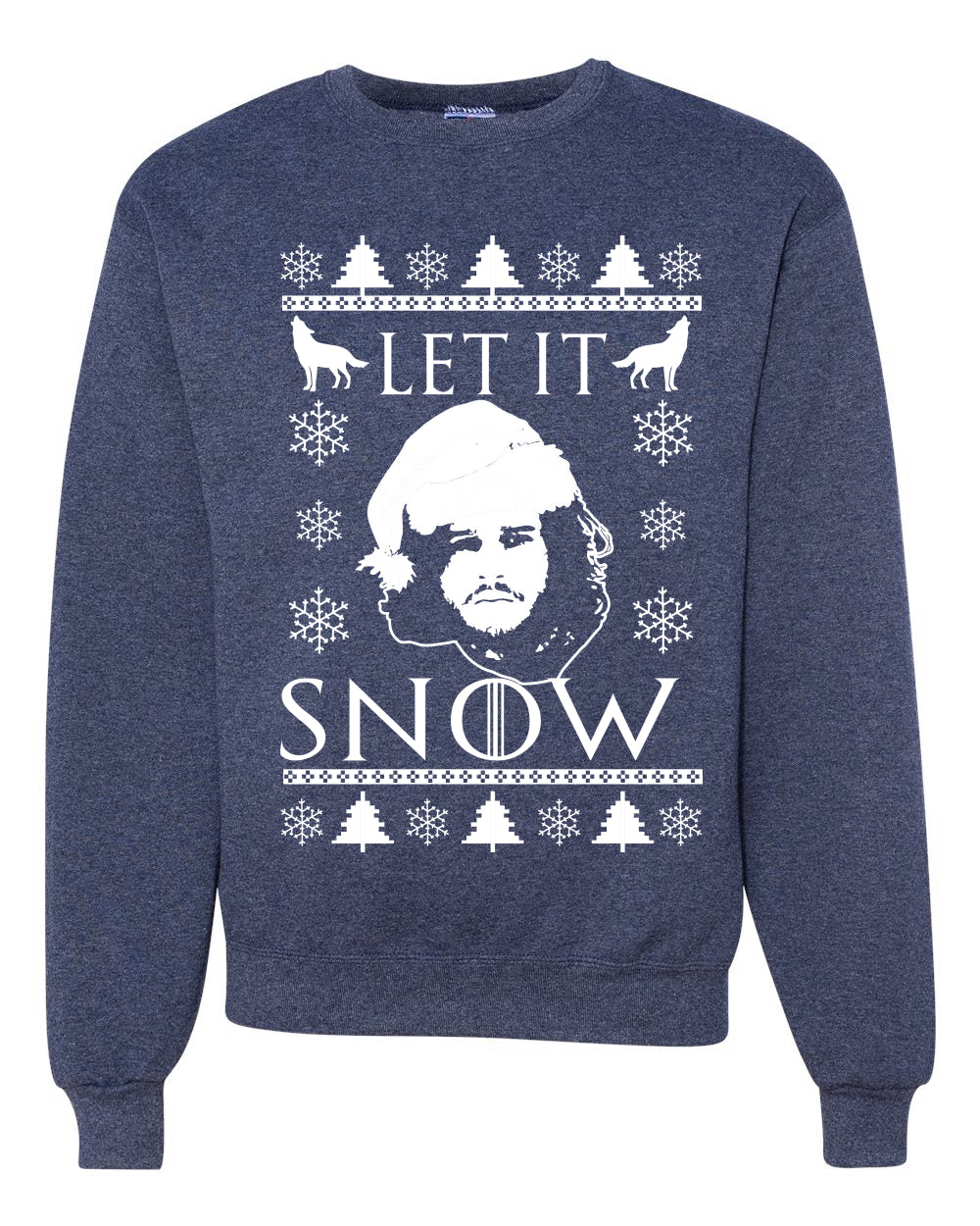 Let It Snow Jon Snow GoT Unisex Crewneck Graphic Sweatshirt