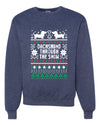 Daschund Through The Snow Christmas Unisex Crewneck Graphic Sweatshirt