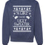 A Girl Has No Ugly Sweater Christmas Unisex Crewneck Graphic Sweatshirt