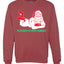 Sexy Santa Im Laying on your Present Ugly Christmas Christmas Unisex Crewneck Graphic Sweatshirt