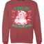 I Do it for the Hos Xmas Ugly Christmas Sweater Christmas Unisex Crewneck Graphic Sweatshirt