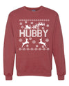 Christmas Hubby Love Ugly Christmas Sweater Christmas Unisex Crewneck Graphic Sweatshirt