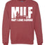 MILF Man I love Fishing Fisherman Lover Humor  Fishing Unisex Crewneck Graphic Sweatshirt