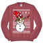 Dabbing Snowman  Christmas Unisex Crewneck Graphic Sweatshirt