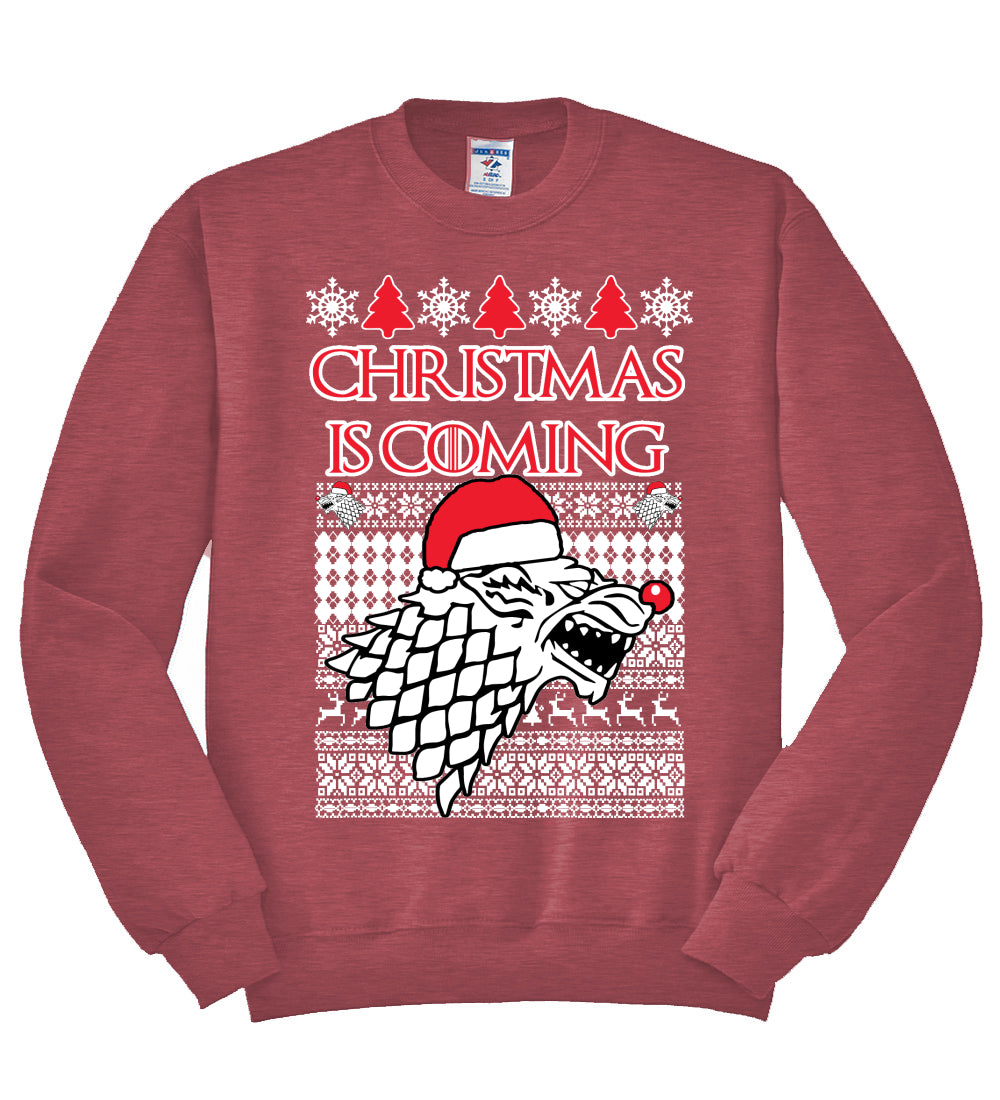 Christmas is Coming | GoT Stark Unisex Crewneck Graphic Sweatshirt