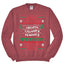 Merry Christmas Holiday Alphabet Christmas Unisex Crewneck Graphic Sweatshirt