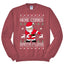 Here Comes Santa Floss Funny Dance Moves Christmas Unisex Crewneck Graphic Sweatshirt
