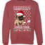 Merry Pugly Christmas Christmas Unisex Crewneck Graphic Sweatshirt