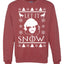 Let It Snow Jon Snow GoT Unisex Crewneck Graphic Sweatshirt