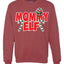 Mommy Elf Unisex Crewneck Graphic Sweatshirt