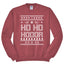 Ho Ho Hodor GoT White Winter Christmas Unisex Crewneck Graphic Sweatshirt