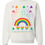 Merry Christmas Rainbow Hearts Unisex Crewneck Graphic Sweatshirt