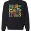 Colorful Merry Merry Christmas Decoration Merry Christmas Unisex Crewneck Graphic Sweatshirt