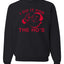 Red Santa I Do it for the Hos Merry Christmas Unisex Crewneck Graphic Sweatshirt