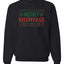 Merry Kissmyass Merry Christmas Unisex Crewneck Graphic Sweatshirt