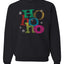 Colorful Ho Ho Ho Merry Christmas Unisex Crewneck Graphic Sweatshirt