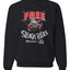Free Sleigh Rides Warm Blankets & Hot Cocoa  Merry Christmas Unisex Crewneck Graphic Sweatshirt
