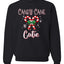 Candy Cane Cutie  Merry Christmas Unisex Crewneck Graphic Sweatshirt