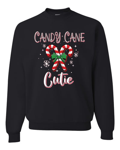 Candy Cane Cutie  Merry Christmas Unisex Crewneck Graphic Sweatshirt