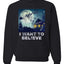 I Want To Believe  Merry Christmas Unisex Crewneck Graphic Sweatshirt