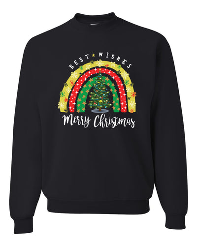 Merry Merry Christmas Best Wishes  Merry Christmas Unisex Crewneck Graphic Sweatshirt