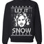 Let It Snow Jon Snow Digital Merry Ugly Christmas Sweater Unisex Crewneck Graphic Sweatshirt