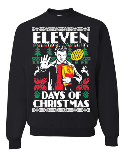 Eleven Days of Christmas Ugly Christmas Sweater Unisex Crewneck Graphic Sweatshirt