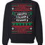 Merry Christmas Alphabet A-Z Christmas lights  Ugly Christmas Sweater Unisex Crewneck Graphic Sweatshirt