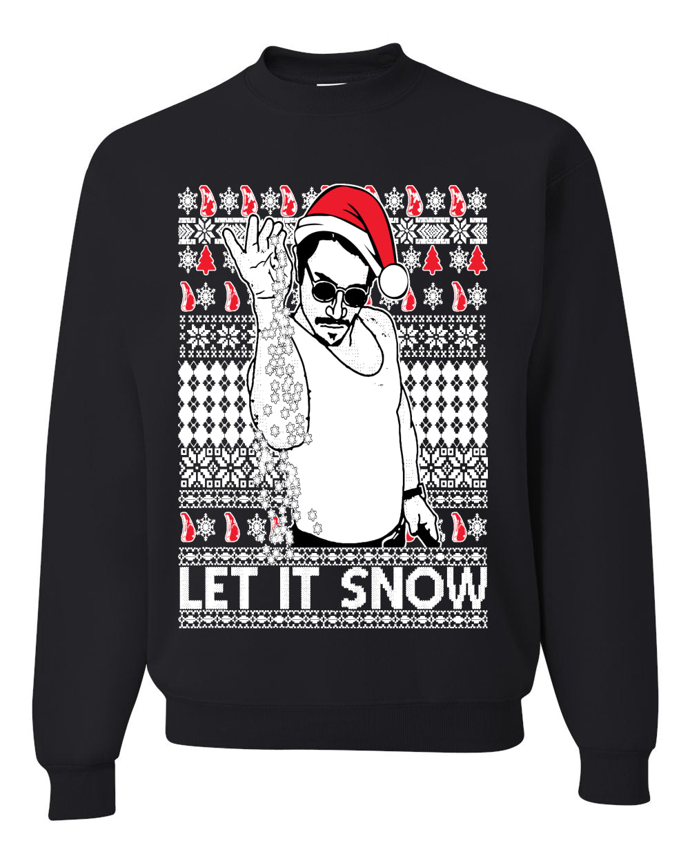 Salt Bae Christmas Ugly Christmas Sweater Unisex Crewneck Sweatshirt