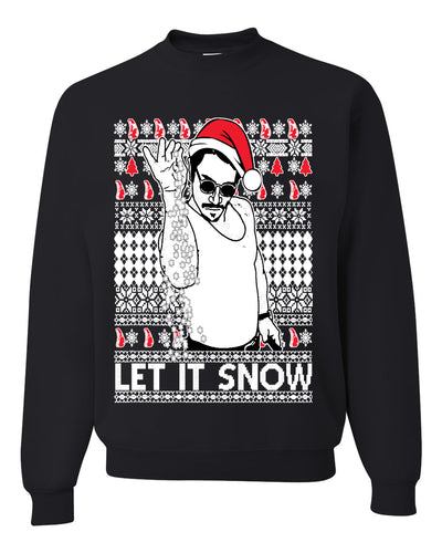 Salt Bae Christmas Ugly Christmas Sweater Unisex Crewneck Sweatshirt