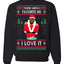 Santas Favorite Ho | Xmas Ye I Love It Ugly Christmas Sweater Unisex Crewneck Graphic Sweatshirt