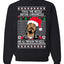 Twas The Nizzle Before Chrismizzle And All Through The Wizzle White  Ugly Christmas Sweater Unisex Crewneck Graphic Sweatshirt