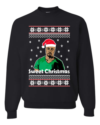 Sweet Christmas Cage TV Quote Merry Ugly Christmas Sweater Unisex Crewneck Graphic Sweatshirt
