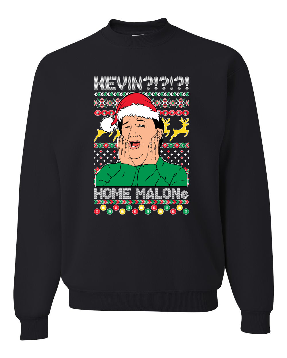 Kevin Home Malone Office Tv Xmas Merry Ugly Christmas Sweater Unisex Crewneck Graphic Sweatshirt