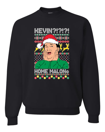 Kevin Home Malone Office Tv Xmas Merry Ugly Christmas Sweater Unisex Crewneck Graphic Sweatshirt