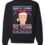 Biden is Coming to Town Merry Ugly Christmas Sweater Unisex Crewneck Graphic Sweatshirt