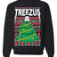 Treezus Xmas Tree Ugly Christmas Sweater Unisex Crewneck Graphic Sweatshirt