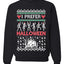 I Prefer Halloween Dancing Skeletons Ugly Christmas Sweater Unisex Crewneck Sweatshirt