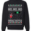 Ho Ho Ho Whole Bottle Wine Spirits Ugly Christmas Sweater Unisex Crewneck Sweatshirt