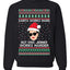 Santa Works Hard But Kris Jenner Works Harder  Ugly Christmas Sweater Unisex Crewneck Sweatshirt