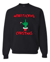 Merry Fucking Christmas Ugly Christmas Sweater Unisex Crewneck Graphic Sweatshirt