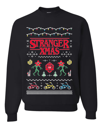 Stranger Xmas  Ugly Christmas Sweater Unisex Crewneck Sweatshirt