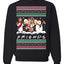 Santa Friends TV Parody Funny Characters Ugly Christmas Sweater Unisex Crewneck Graphic Sweatshirt